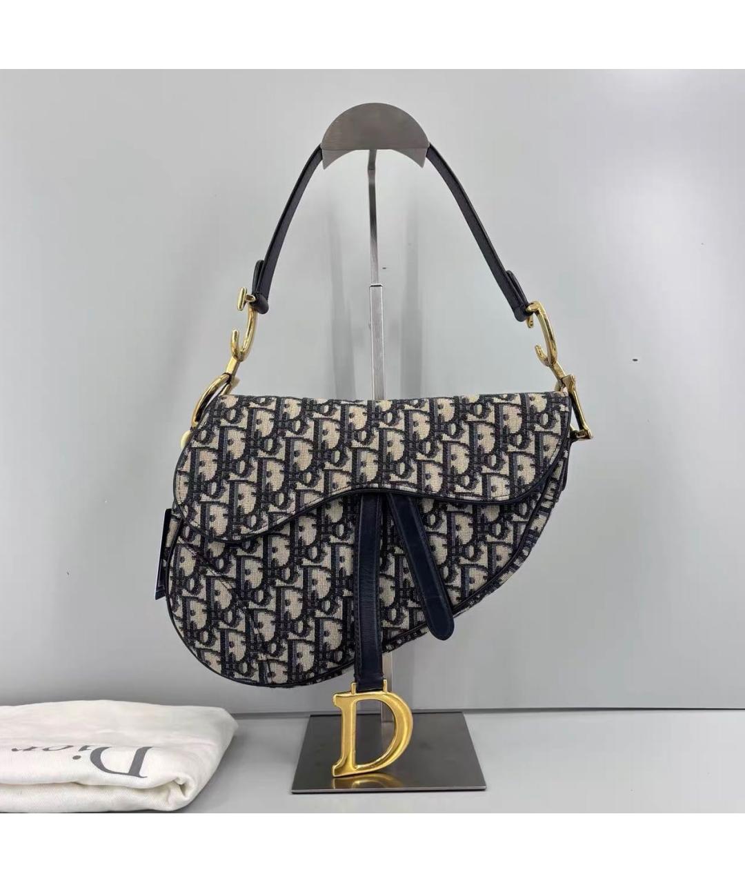 CHRISTIAN DIOR Бежевая кожаная сумка с короткими ручками, фото 9