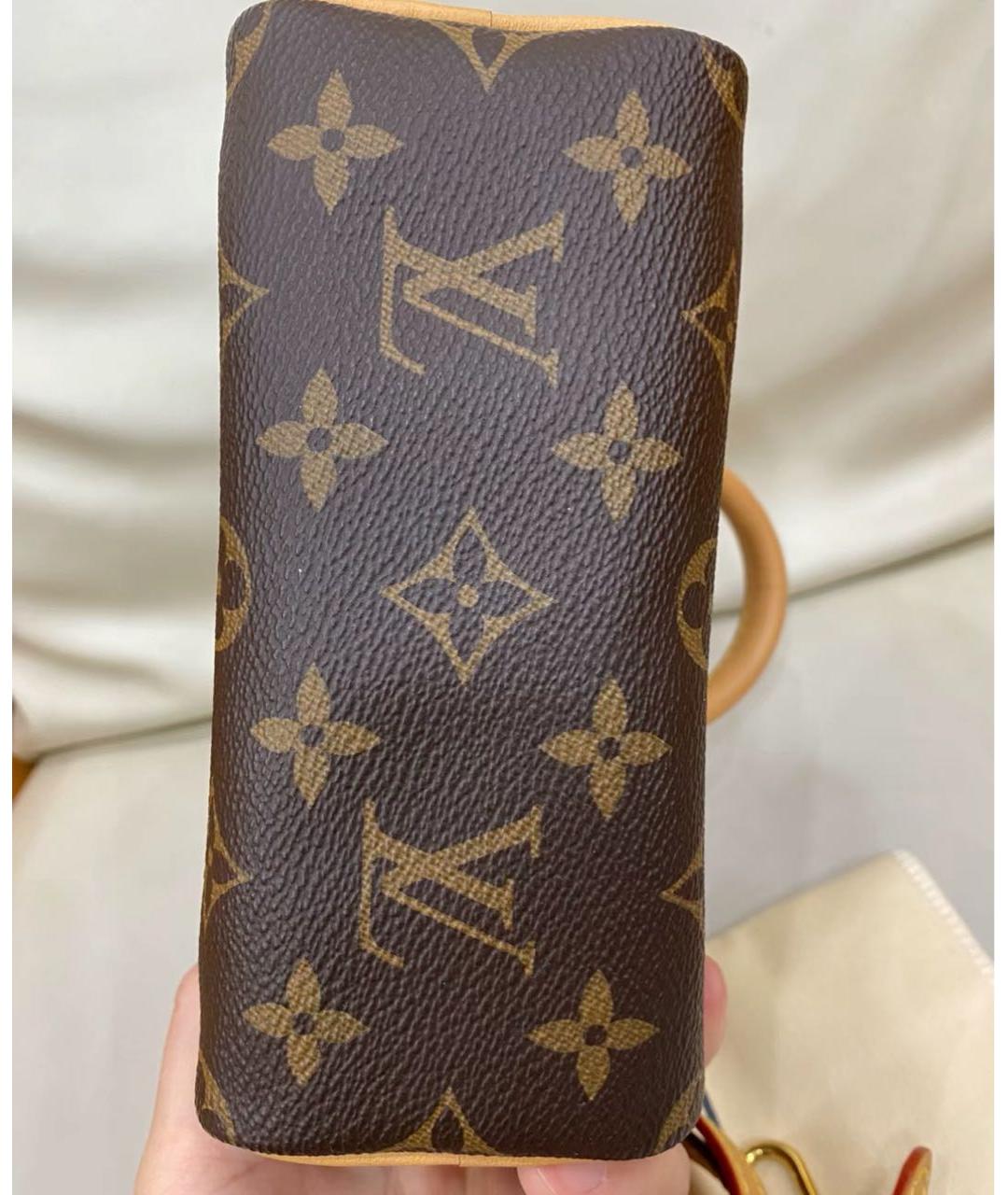 LOUIS VUITTON Коричневая сумка через плечо из канвы, фото 5
