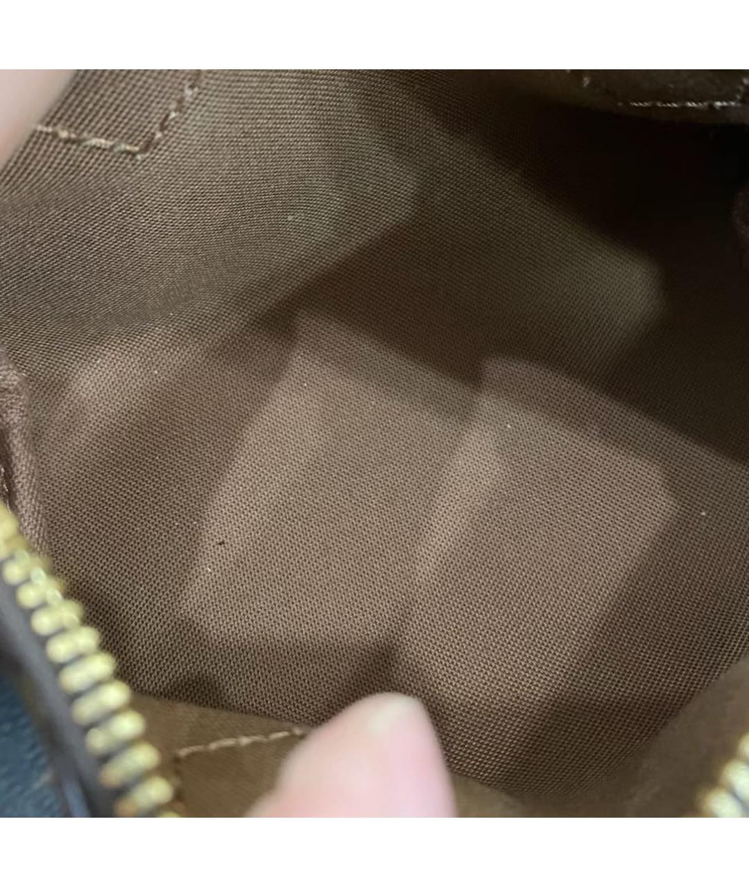 LOUIS VUITTON Коричневая сумка через плечо из канвы, фото 6