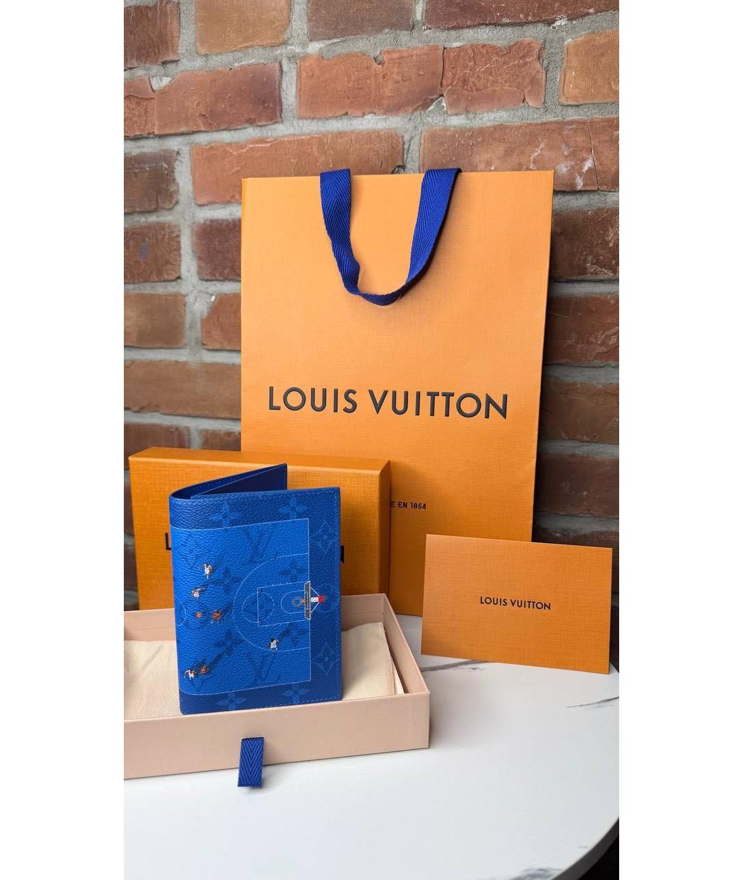 LOUIS VUITTON Синий кардхолдер, фото 7