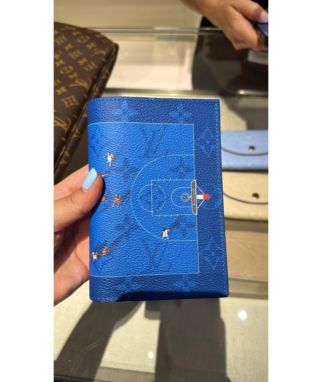 LOUIS VUITTON Синий кардхолдер, фото 8