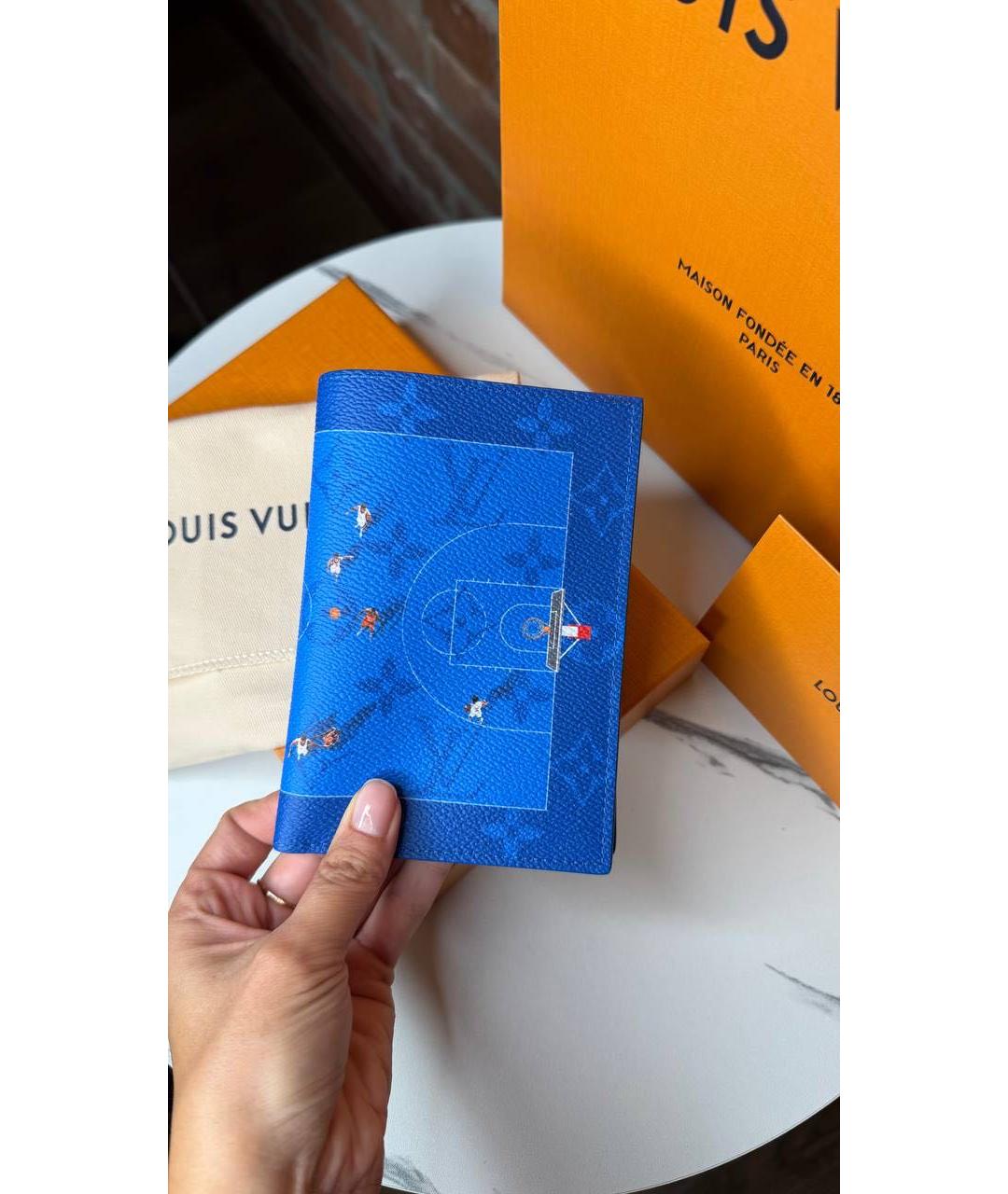 LOUIS VUITTON Синий кардхолдер, фото 6