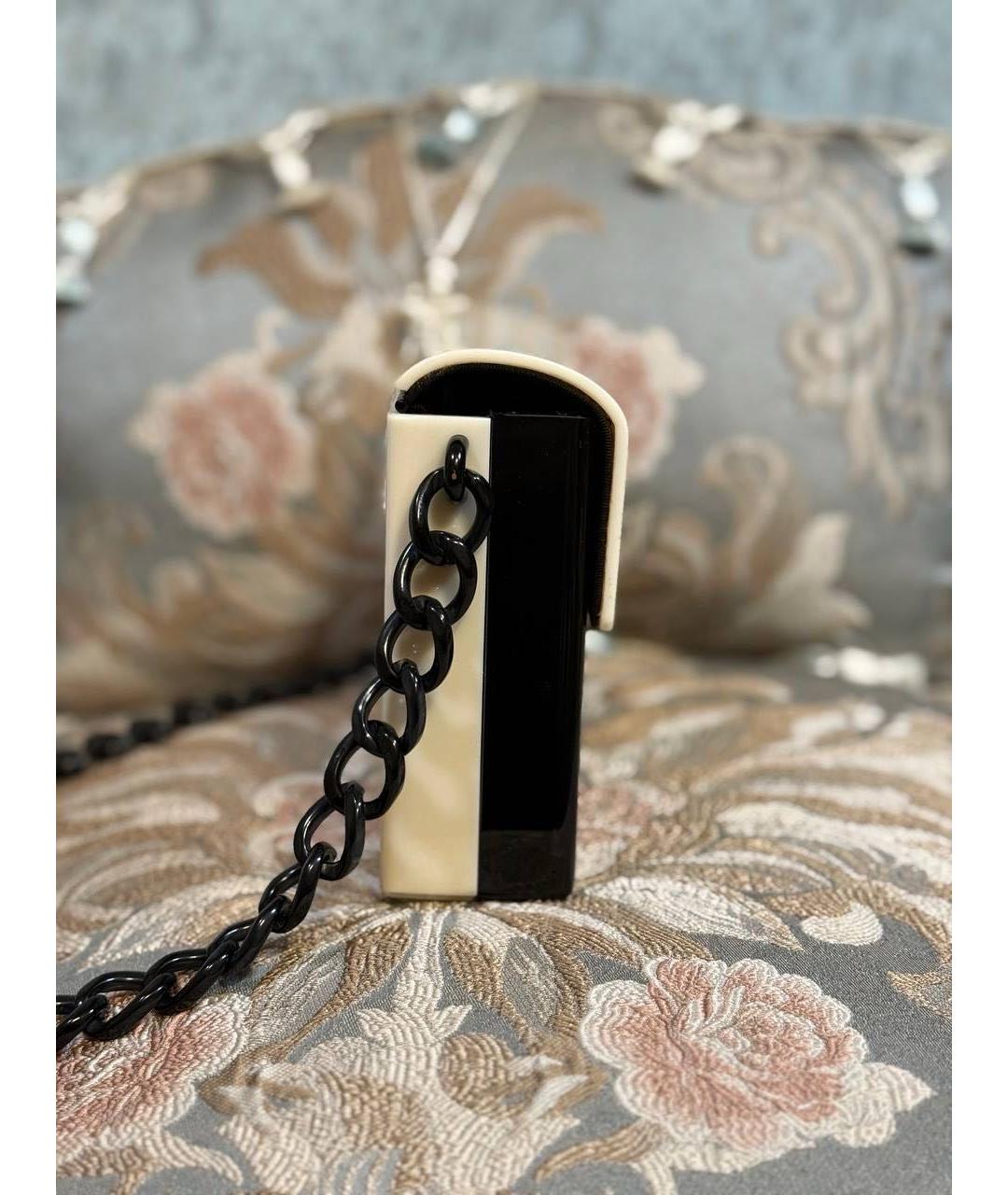 CHANEL Черная кожаная сумка через плечо, фото 4