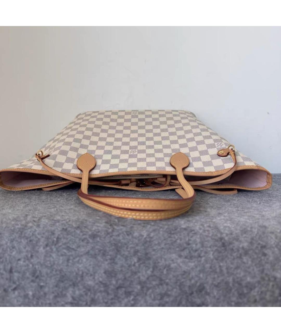 LOUIS VUITTON Бежевая сумка тоут из канвы, фото 6