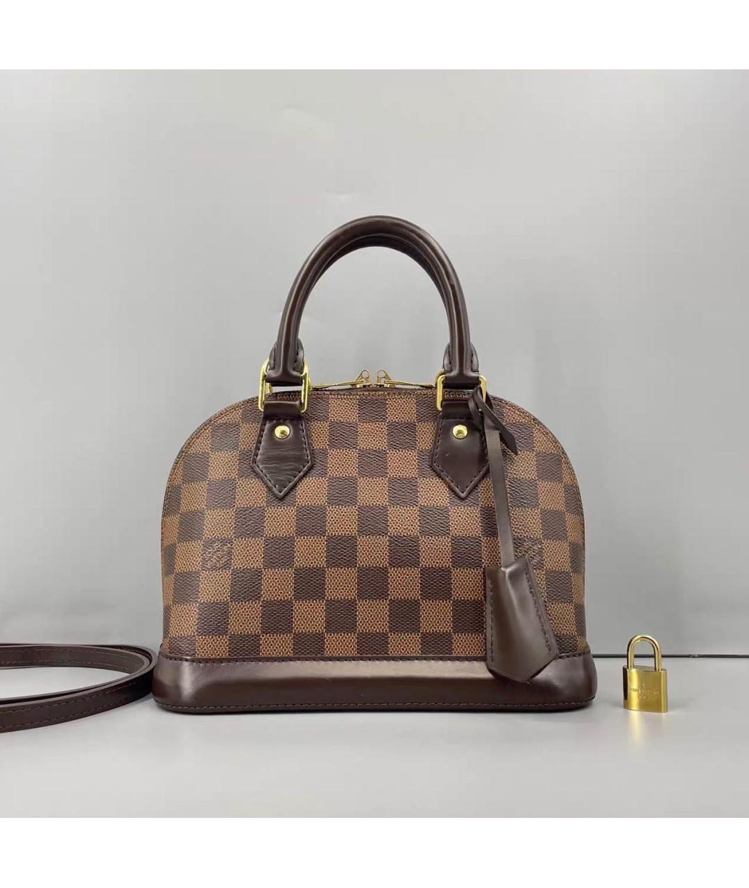 LOUIS VUITTON Коричневая сумка через плечо из канвы, фото 9