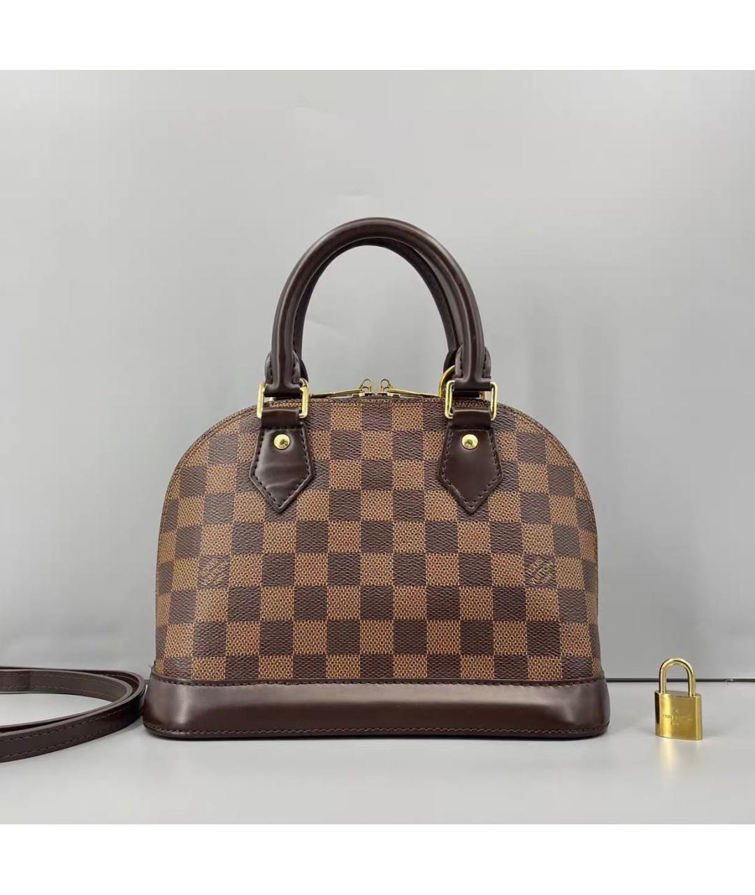 LOUIS VUITTON Коричневая сумка через плечо из канвы, фото 2