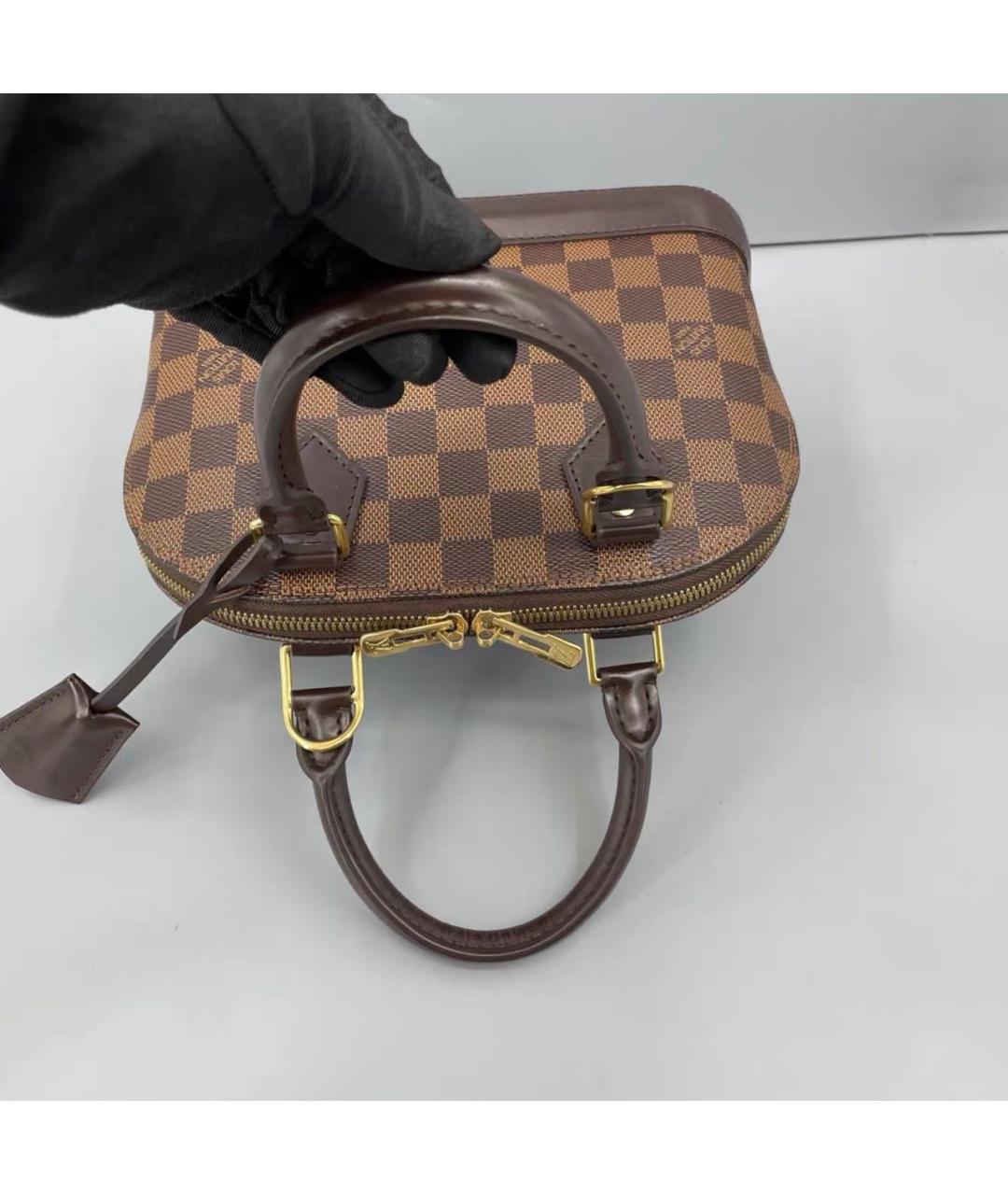 LOUIS VUITTON Коричневая сумка через плечо из канвы, фото 6