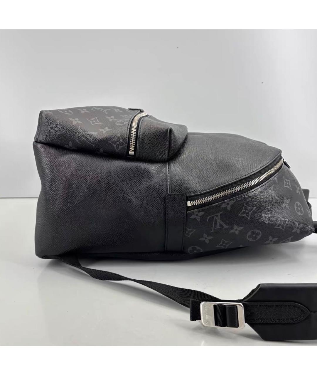 LOUIS VUITTON Черный кожаный рюкзак, фото 4
