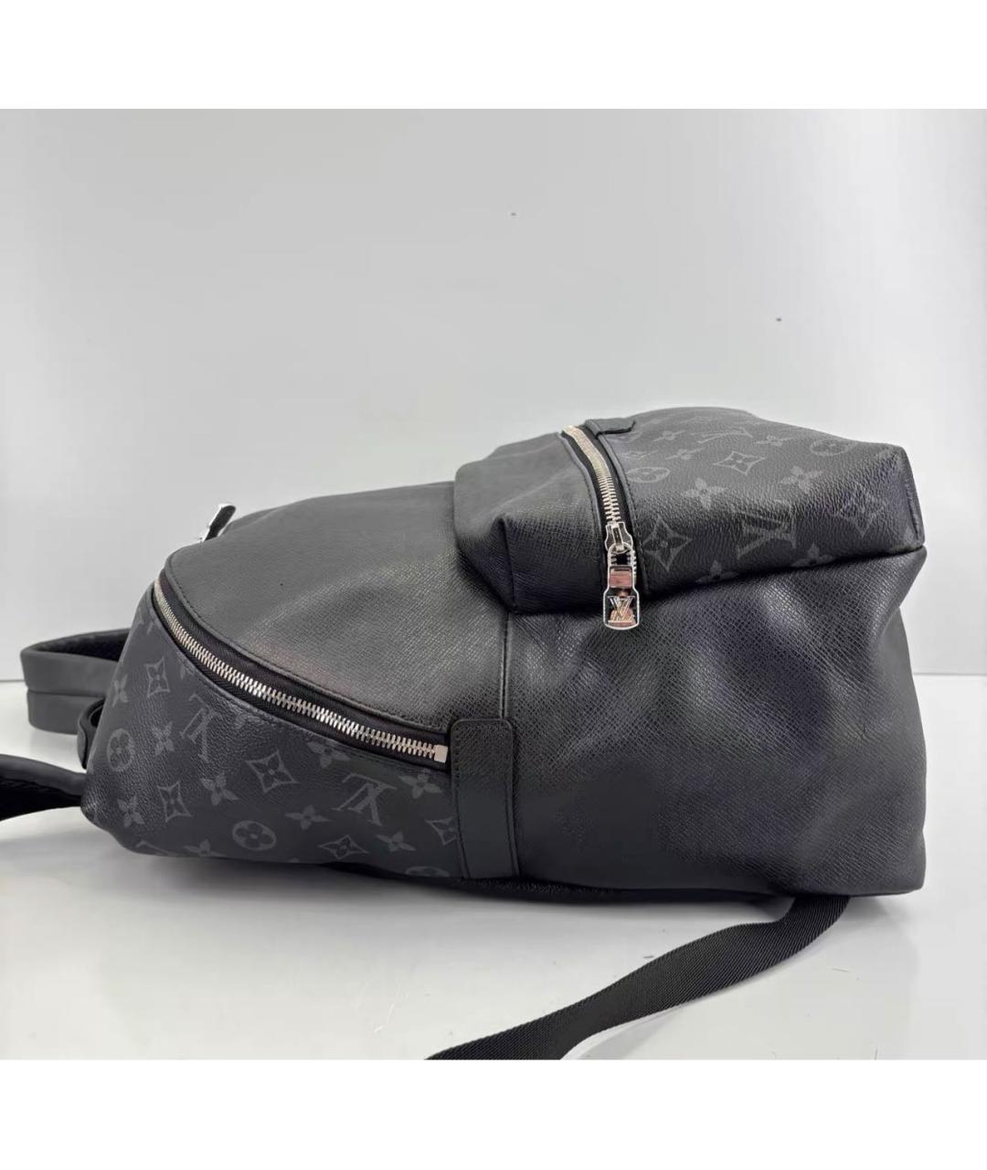 LOUIS VUITTON Черный кожаный рюкзак, фото 5