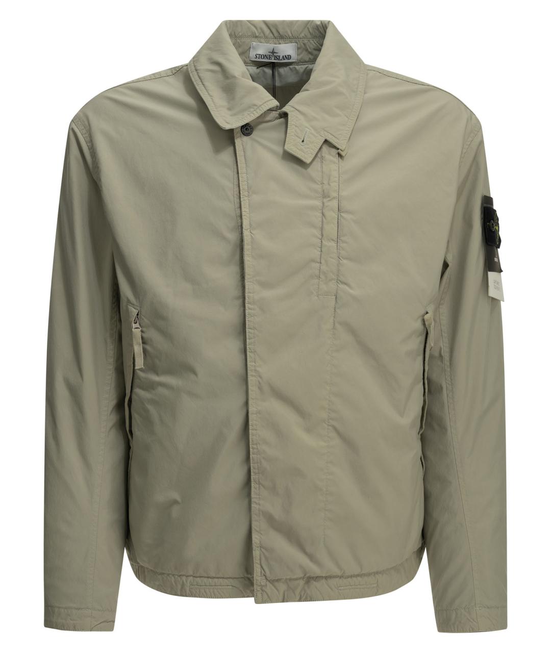 STONE ISLAND Бежевая полиэстеровая куртка, фото 1