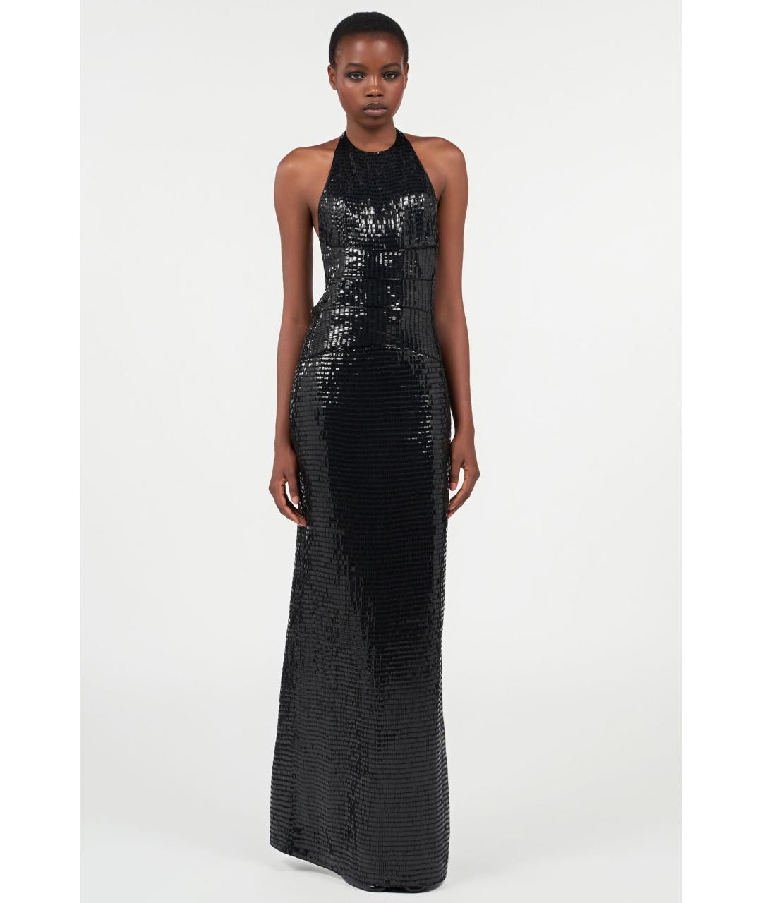 ROBERTO CAVALLI Черное шелковое коктейльное платье, фото 3