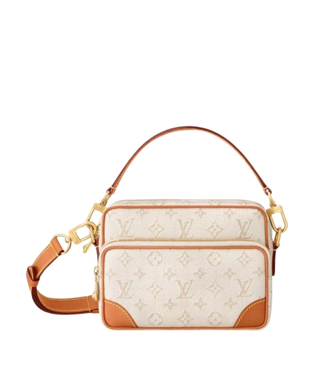 LOUIS VUITTON Бежевая сумка через плечо из канвы, фото 1