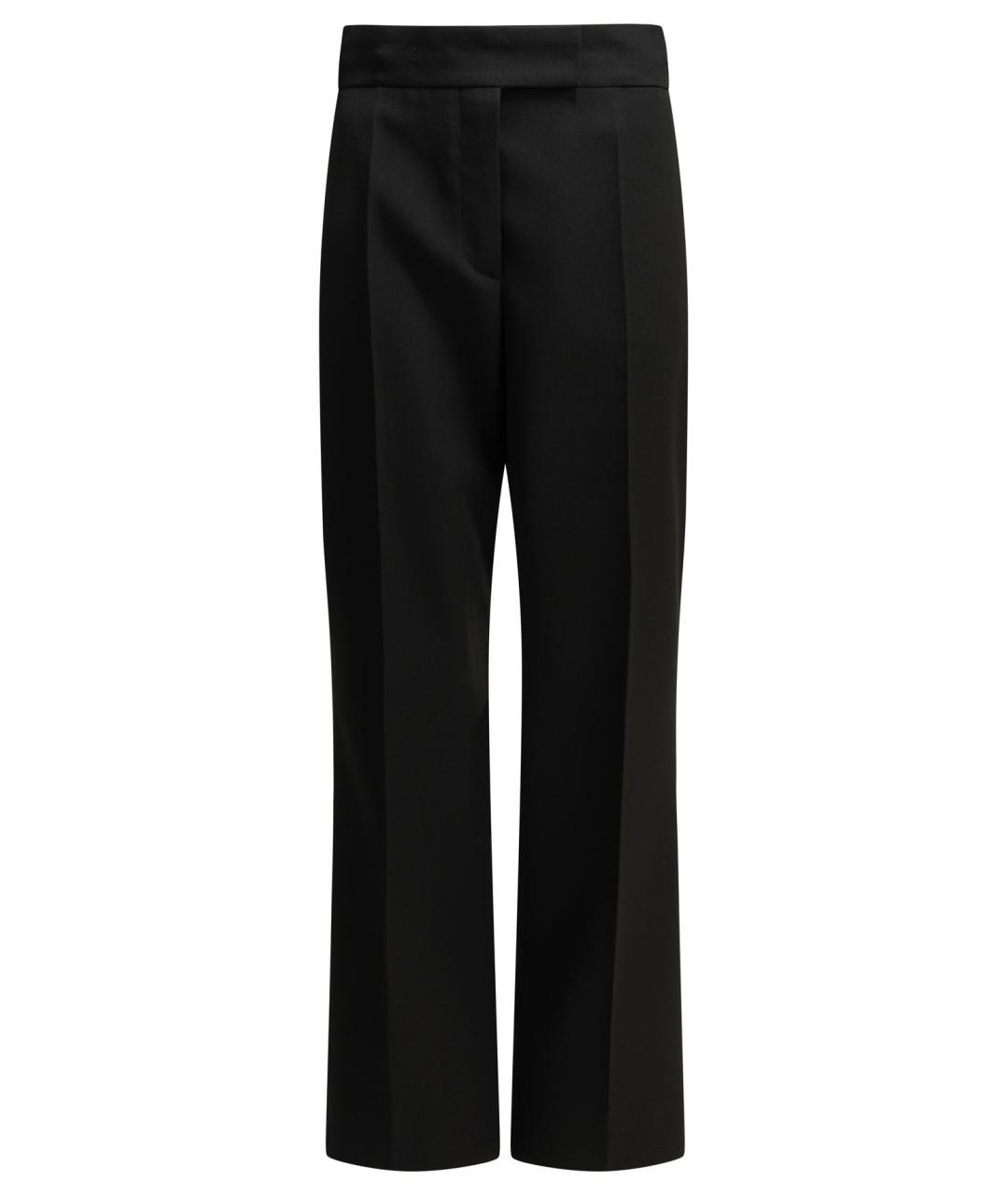 PRADA Черные шерстяные прямые брюки, фото 1