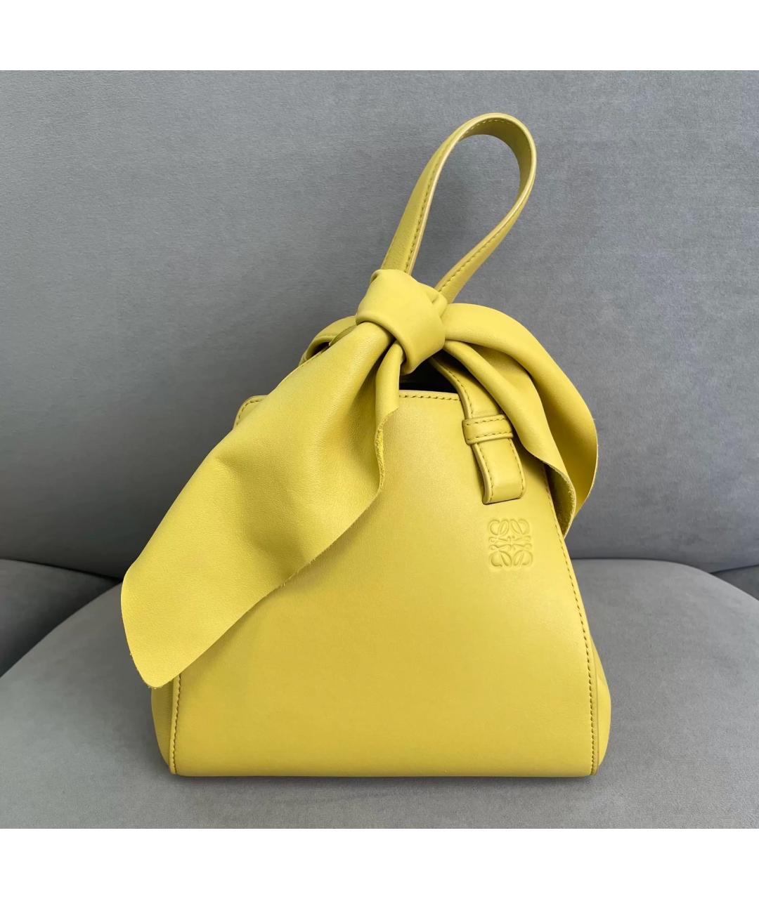 LOEWE Желтая кожаная сумка через плечо, фото 2