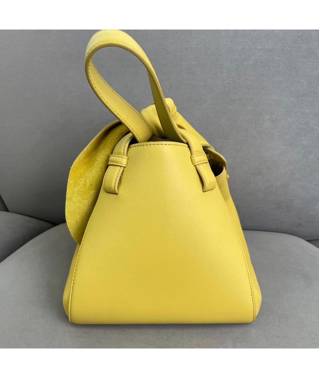 LOEWE Желтая кожаная сумка через плечо, фото 3