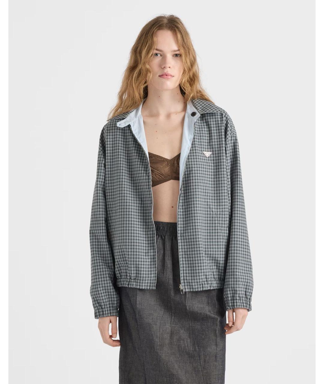 PRADA Серая куртка, фото 4