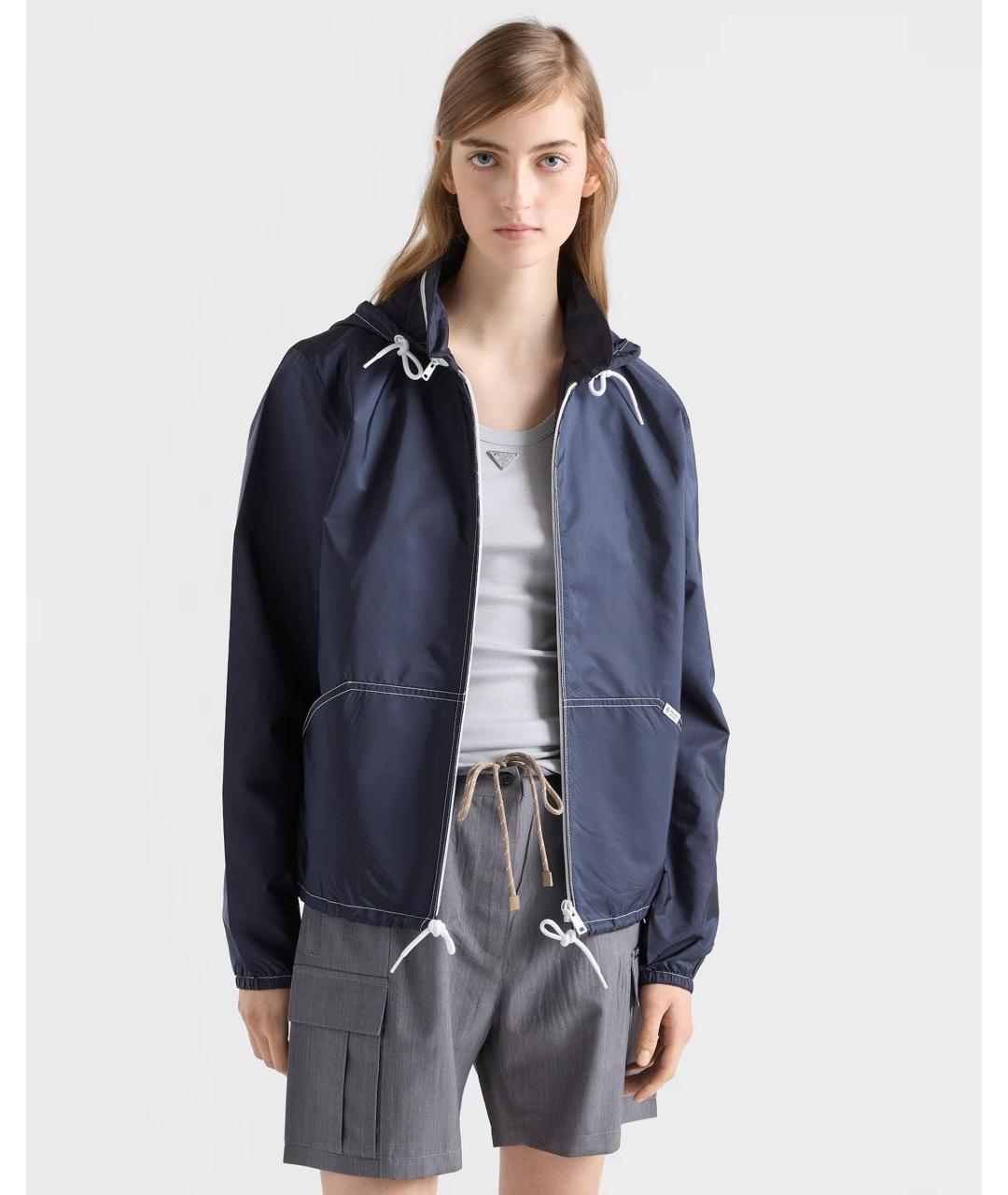 PRADA Темно-синяя куртка, фото 3