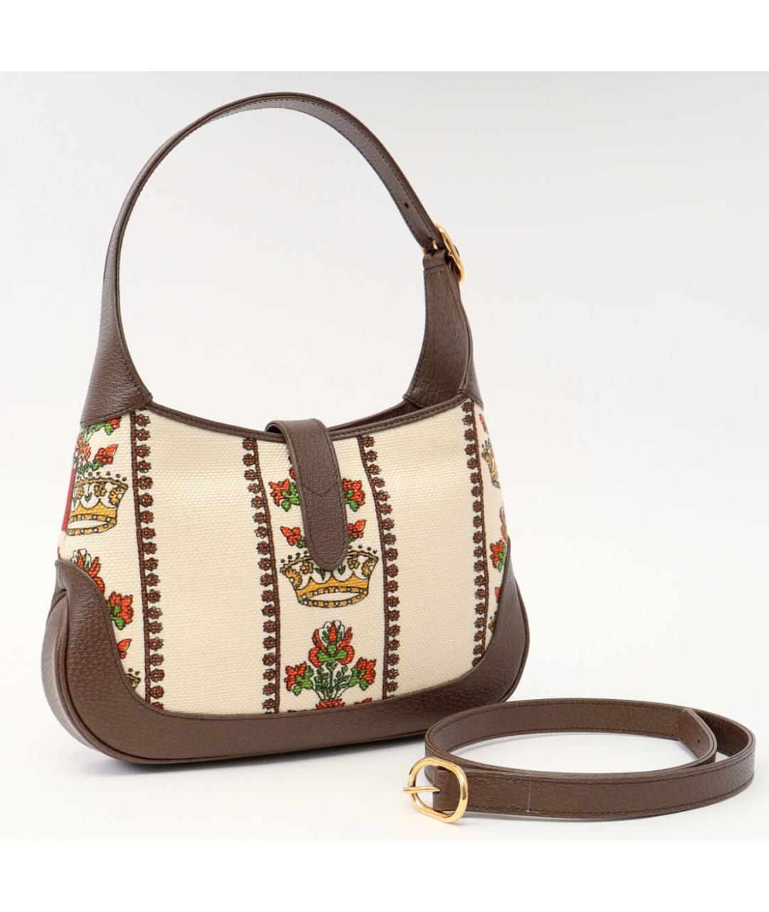 GUCCI Коричневая кожаная сумка с короткими ручками, фото 3
