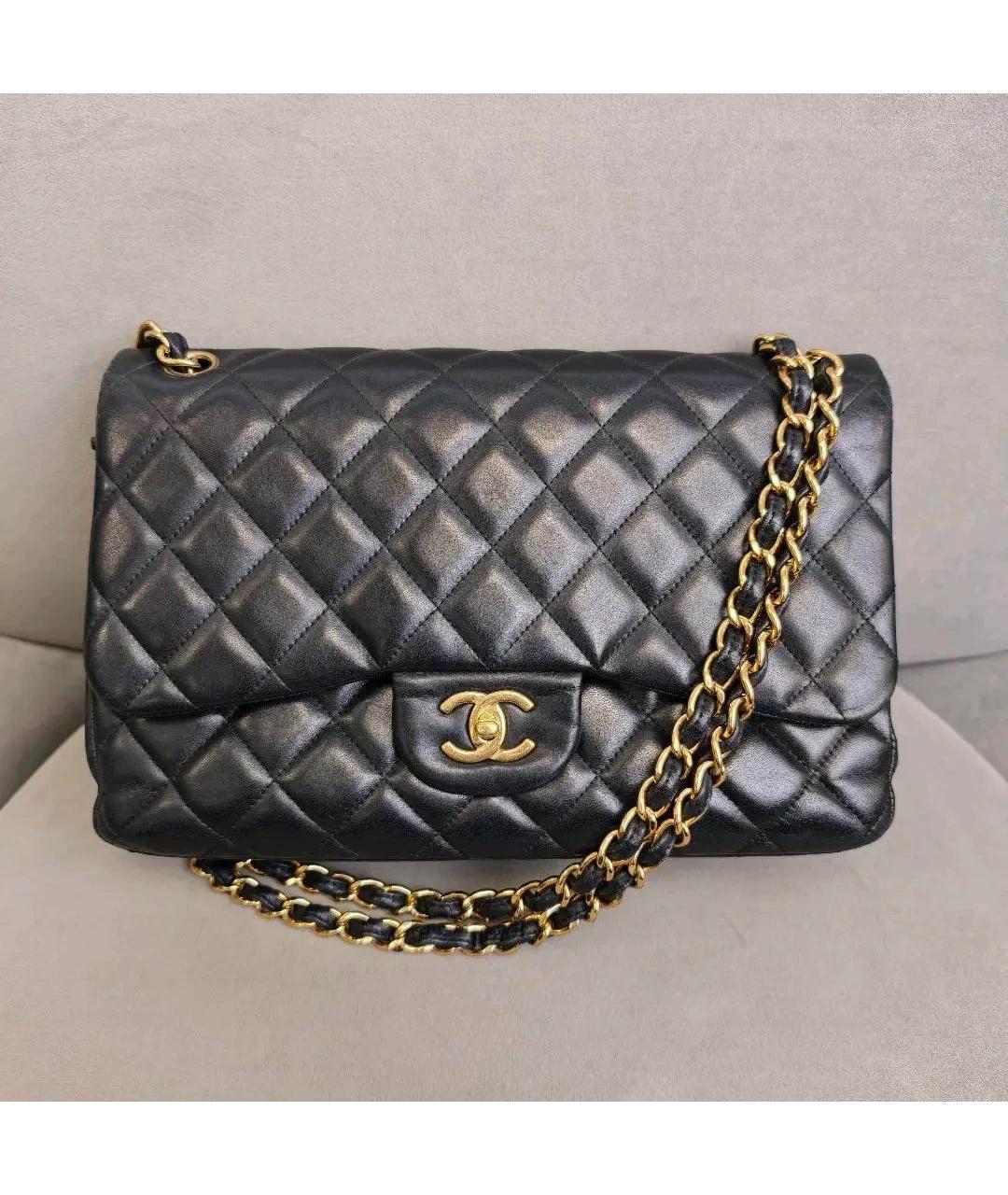 CHANEL Черная кожаная сумка через плечо, фото 8