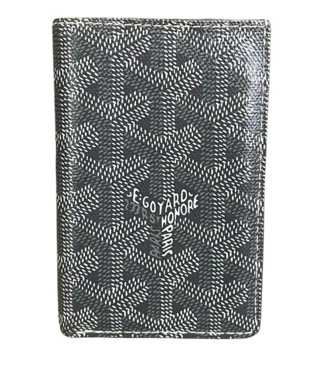 GOYARD Серый кожаный кошелек, фото 1