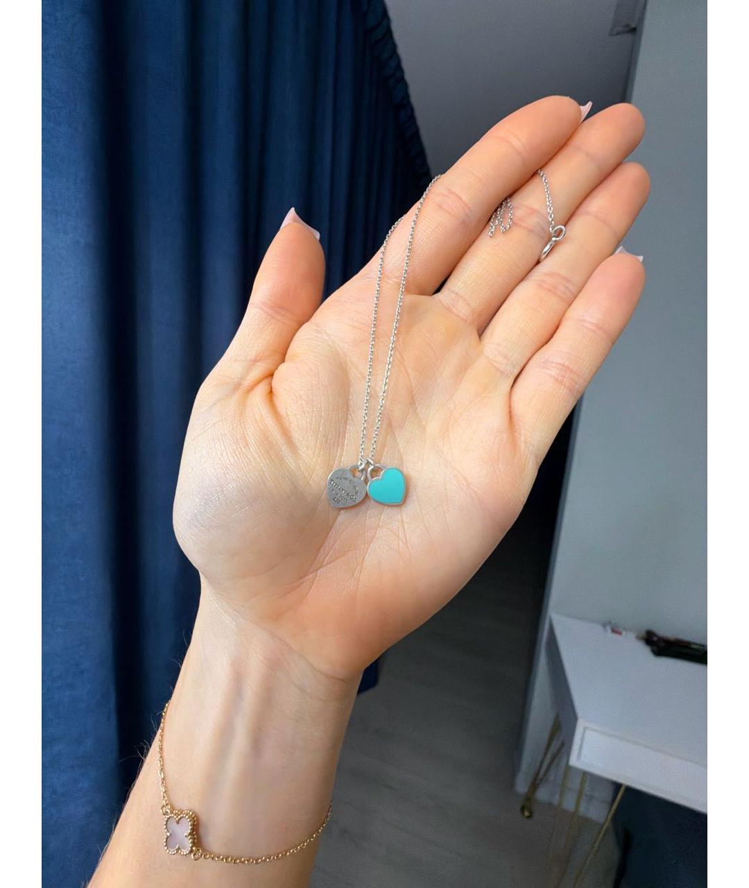 TIFFANY&CO Серебряное серебряное колье, фото 4