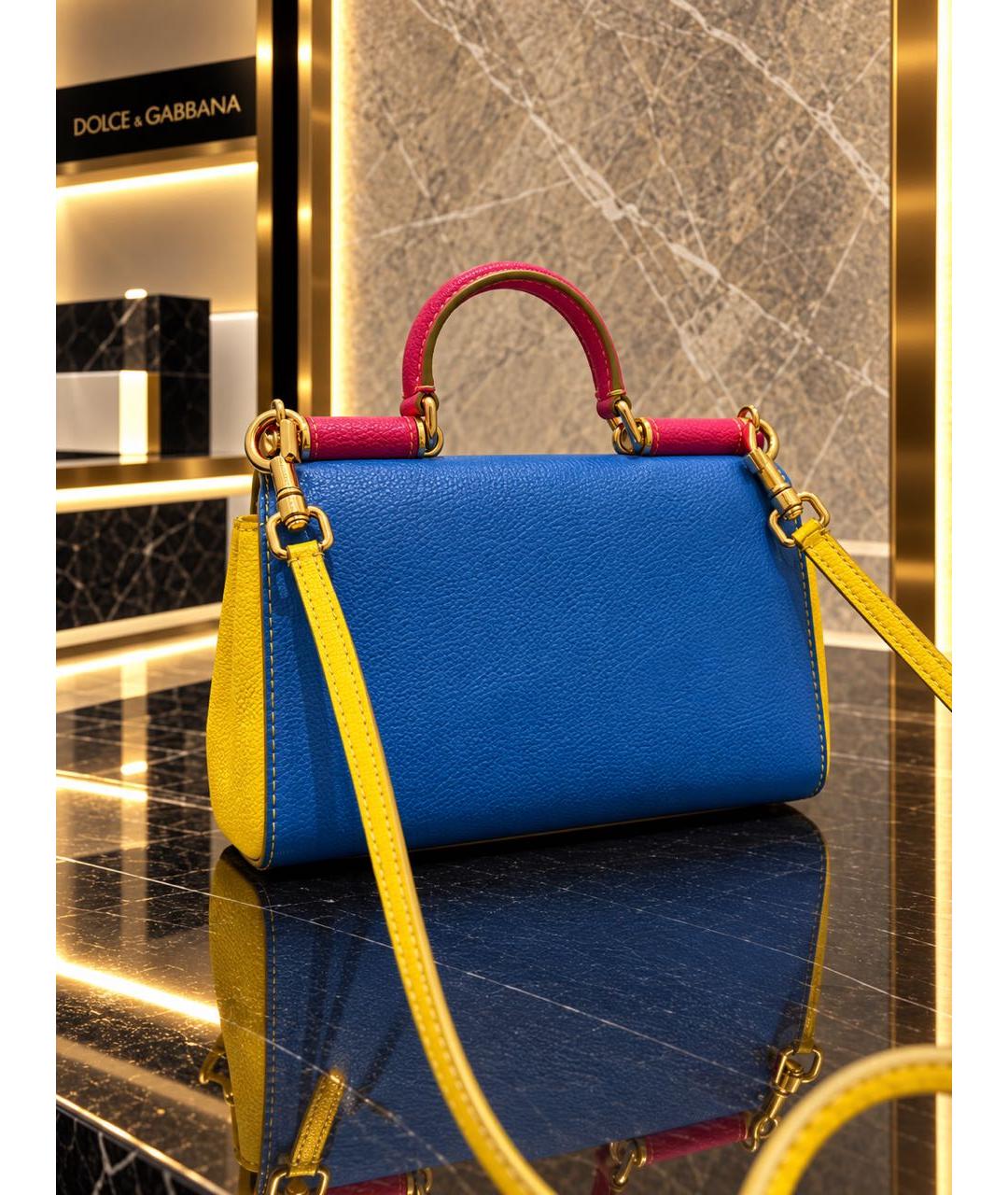 DOLCE&GABBANA Мульти кожаная сумка с короткими ручками, фото 3