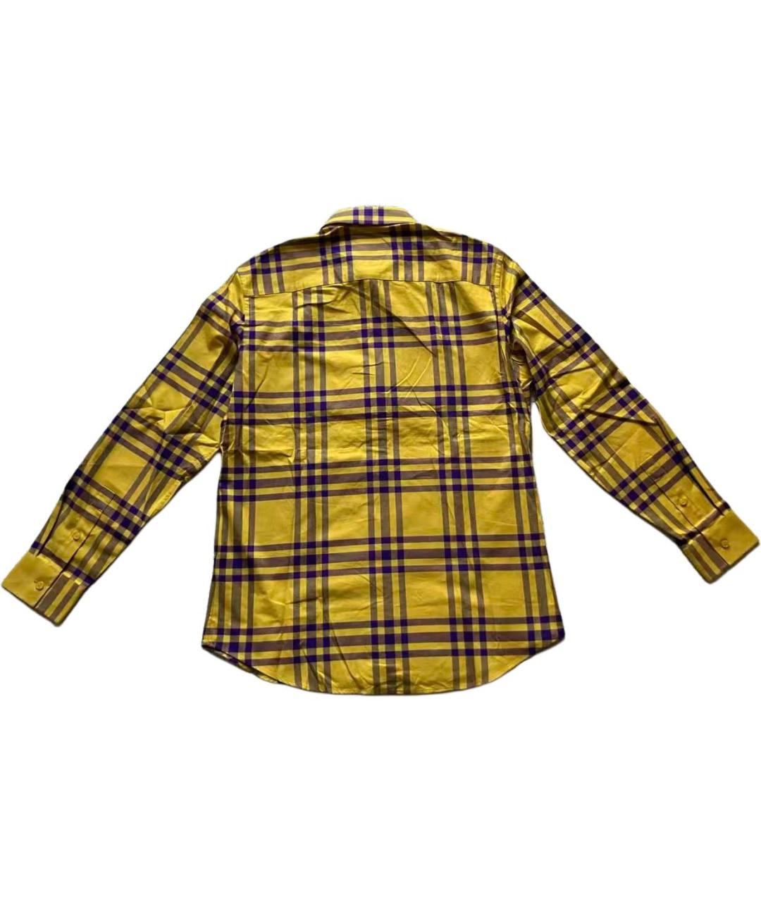 BURBERRY Желтая классическая рубашка, фото 2