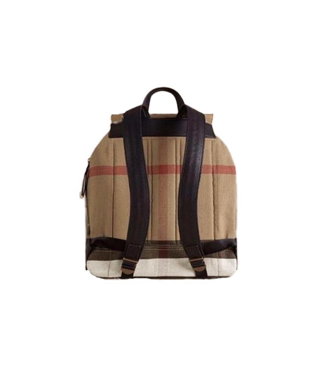 BURBERRY Бежевый рюкзак из канвы, фото 2