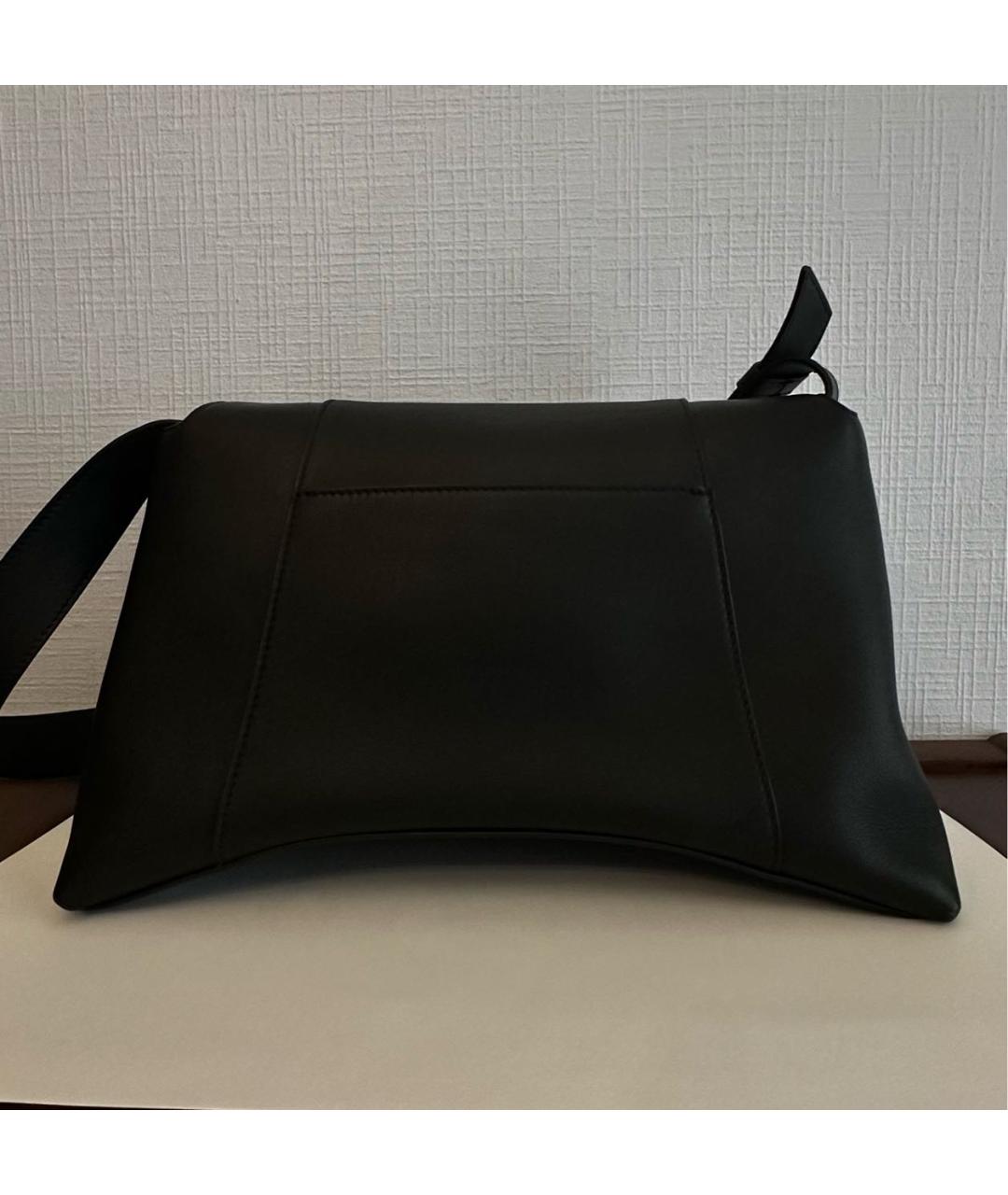 BALENCIAGA Черная кожаная сумка с короткими ручками, фото 3