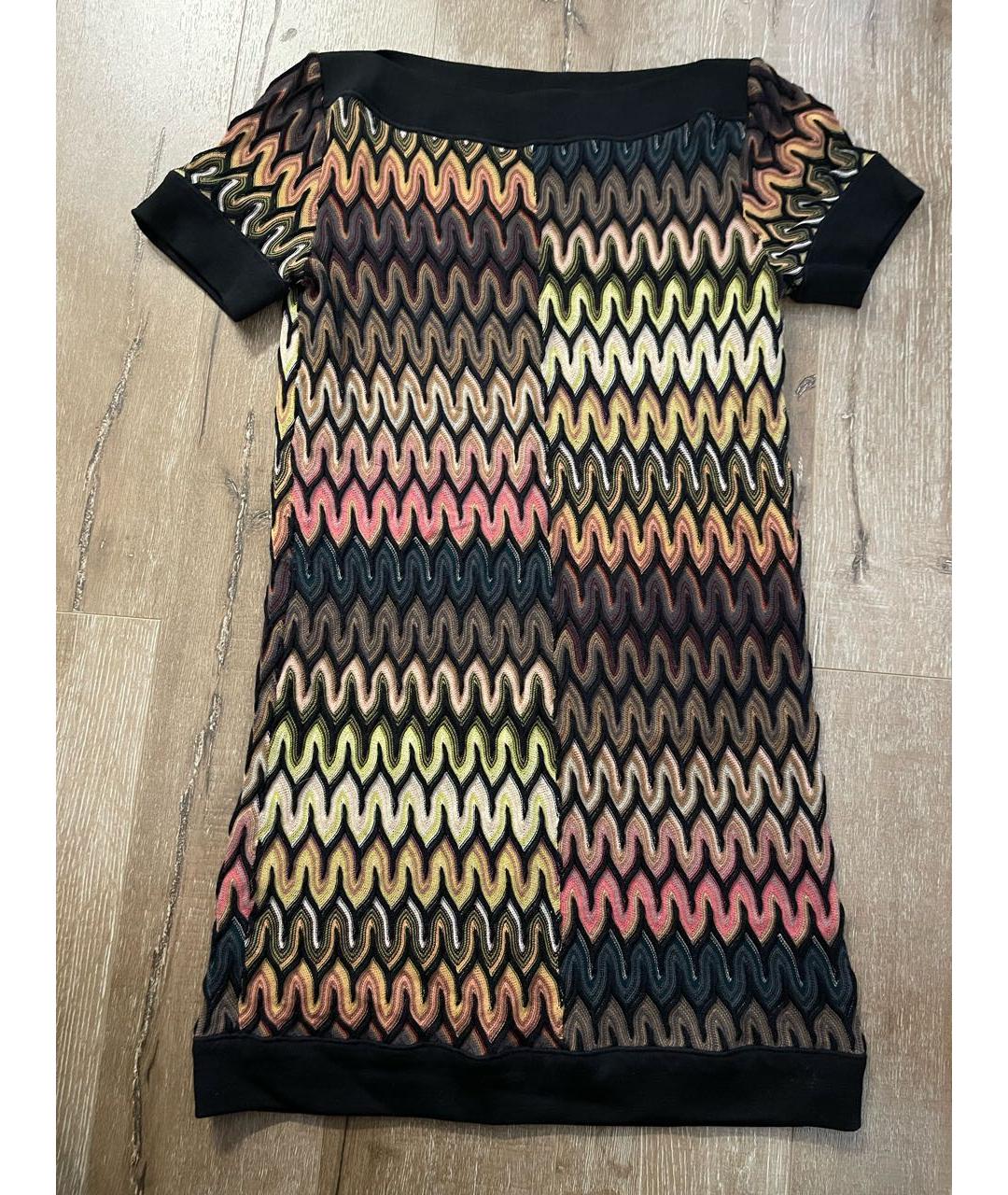 MISSONI Черное шерстяное повседневное платье, фото 5