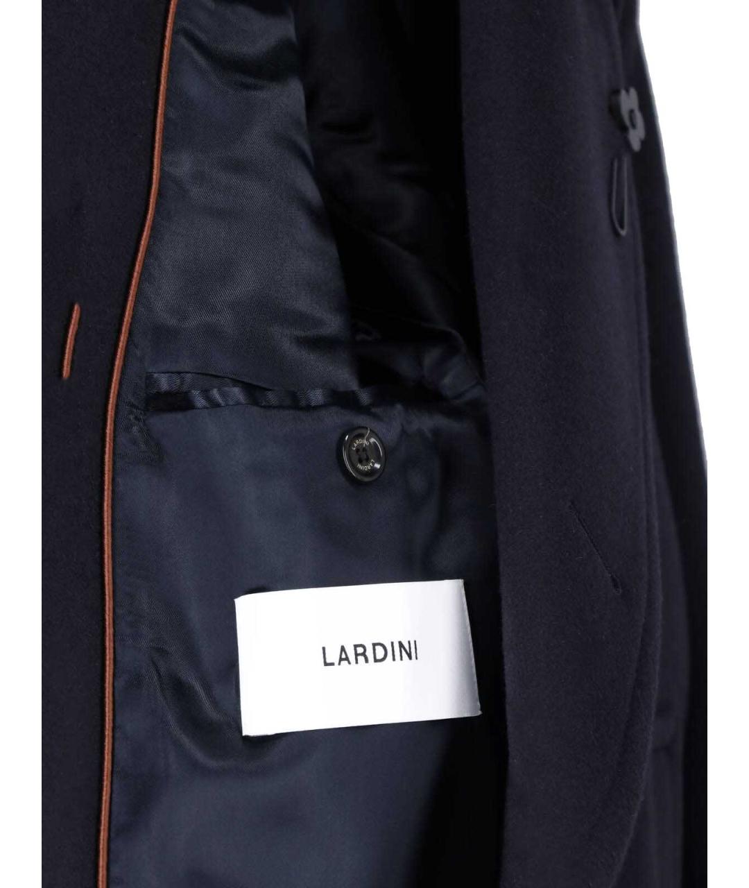 LARDINI Синее шерстяное пальто, фото 3
