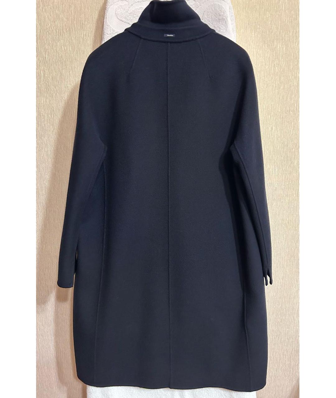 'S MAX MARA Темно-синее шерстяное пальто, фото 2