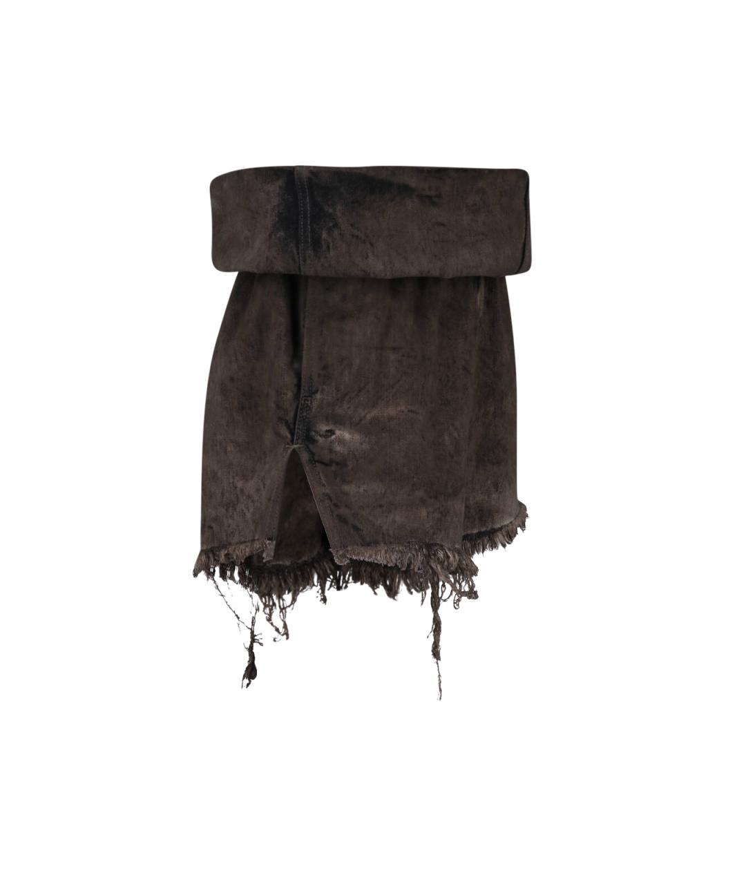 RICK OWENS Мульти деним шорты, фото 3