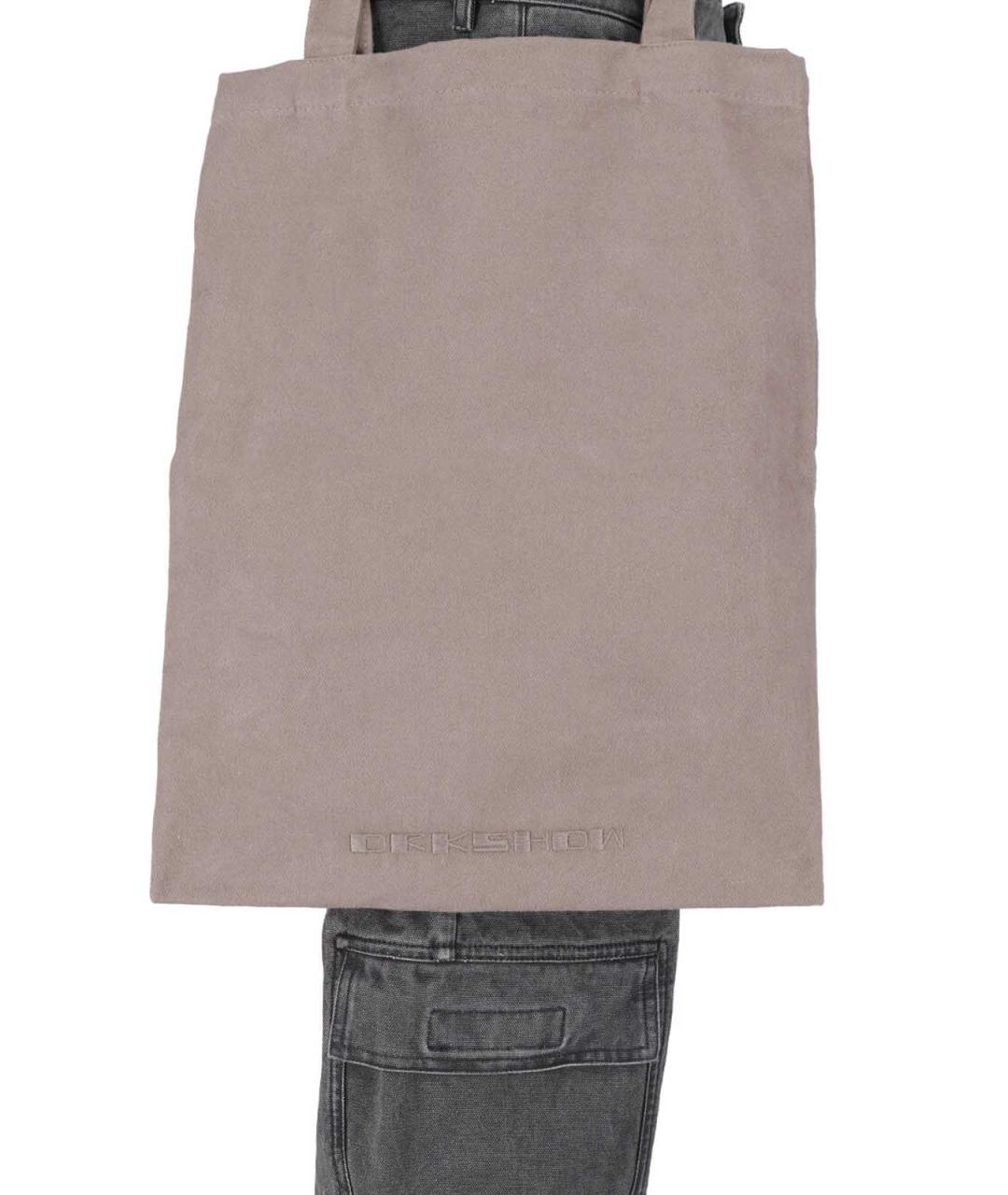 RICK OWENS DRKSHDW Серые хлопковые прямые джинсы, фото 5