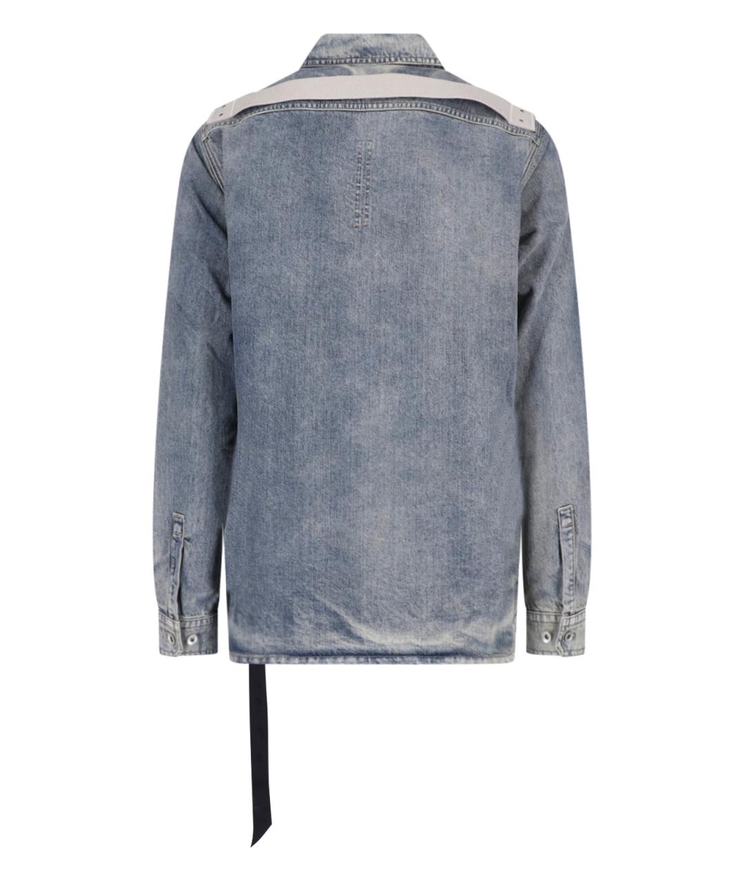 RICK OWENS DRKSHDW Синяя хлопковая куртка, фото 2