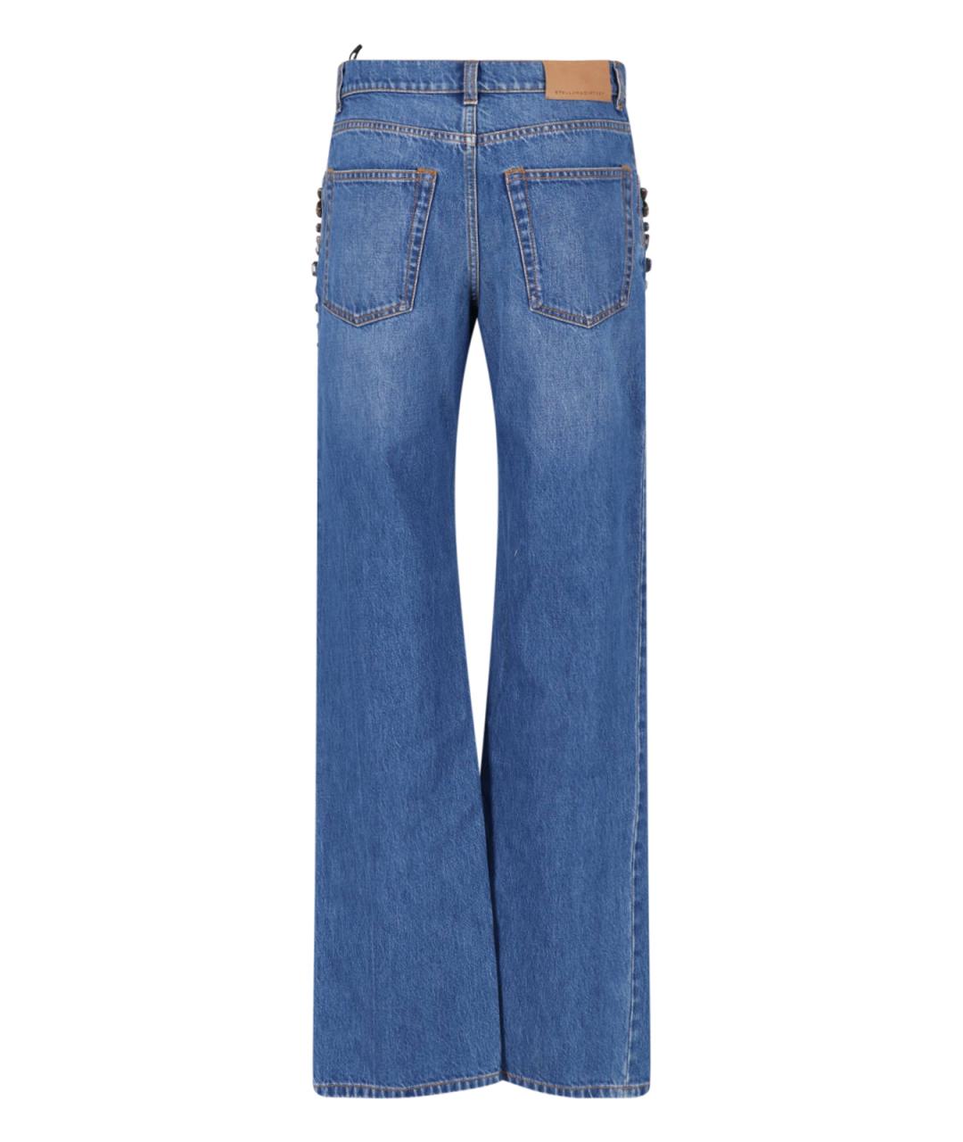 STELLA MCCARTNEY Синие хлопковые прямые джинсы, фото 2