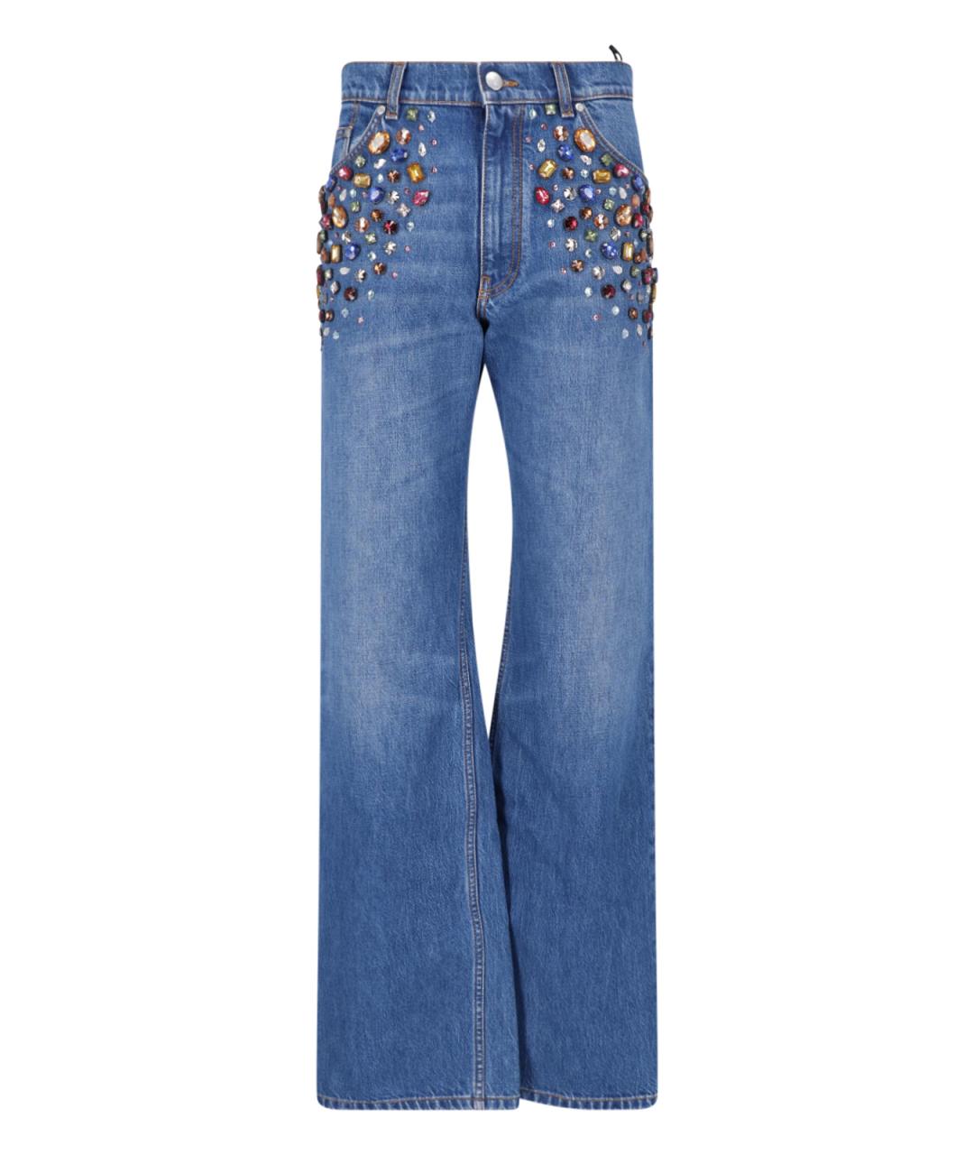 STELLA MCCARTNEY Синие хлопковые прямые джинсы, фото 1