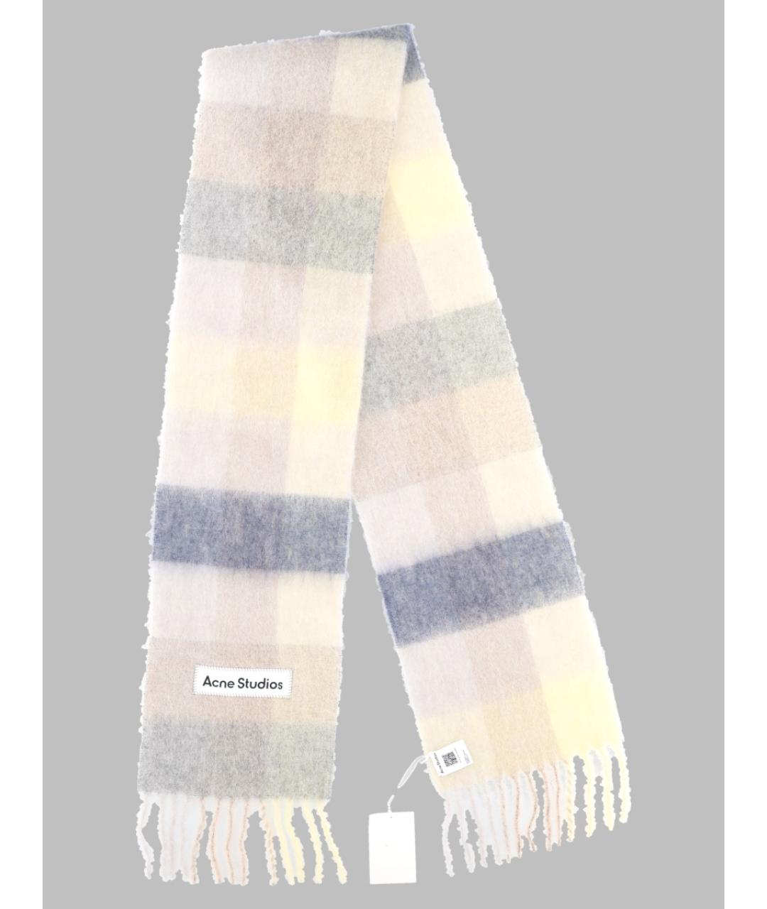 ACNE STUDIOS Мульти шерстяной шарф, фото 3