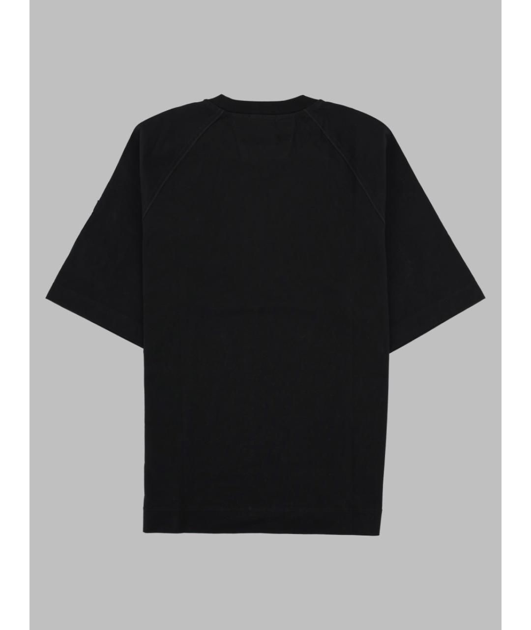 CP COMPANY Черная хлопковая футболка, фото 2