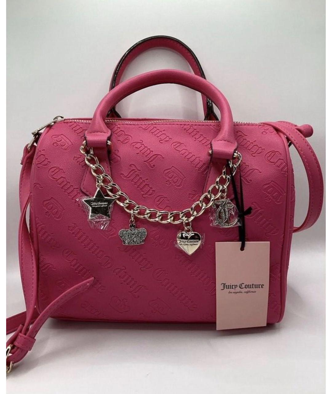 JUICY COUTURE Розовая сумка через плечо, фото 4