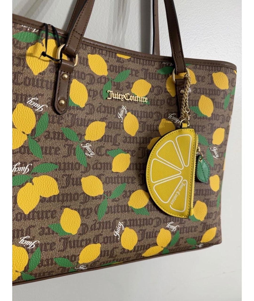 JUICY COUTURE Коричневая сумка тоут, фото 3