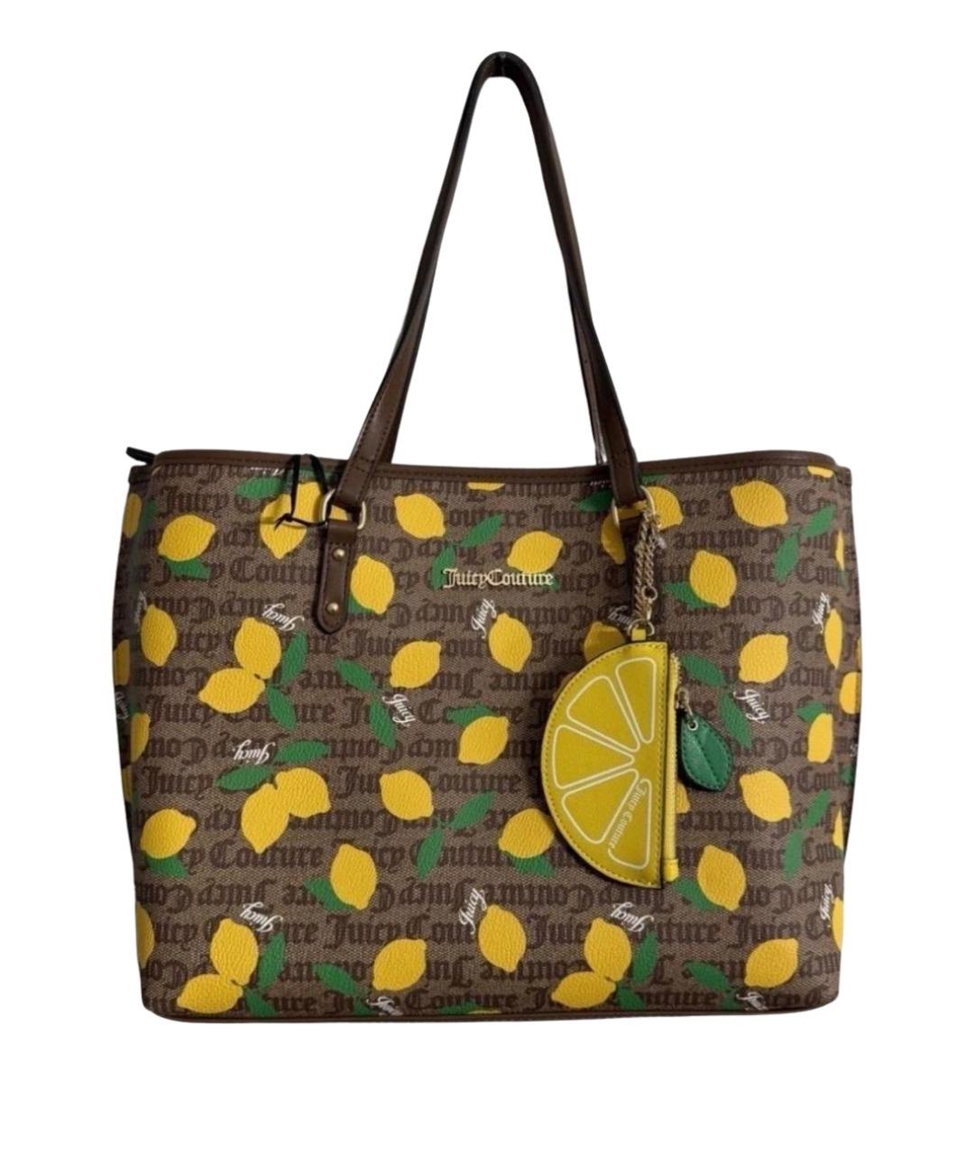 JUICY COUTURE Коричневая сумка тоут, фото 1