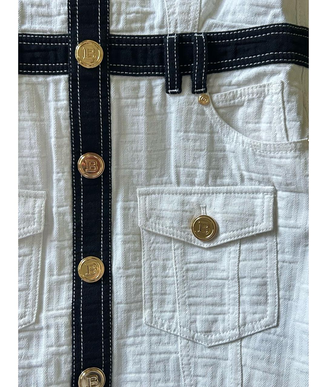 BALMAIN Мульти хлопковое повседневное платье, фото 7