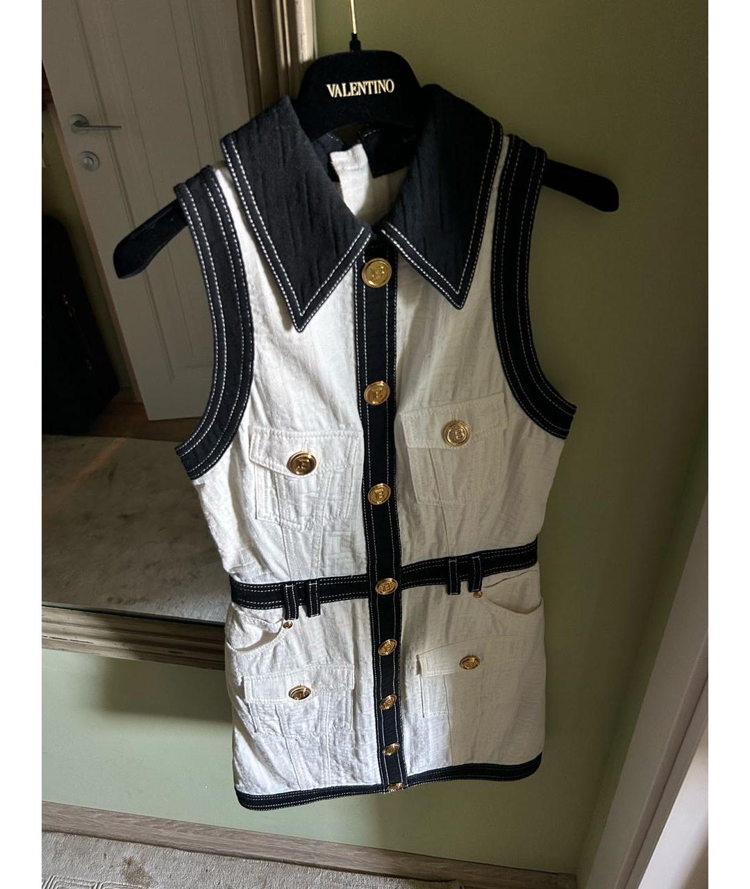 BALMAIN Мульти хлопковое повседневное платье, фото 5