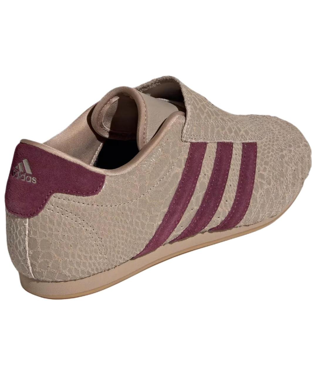 ADIDAS Хаки кожаные кроссовки, фото 4