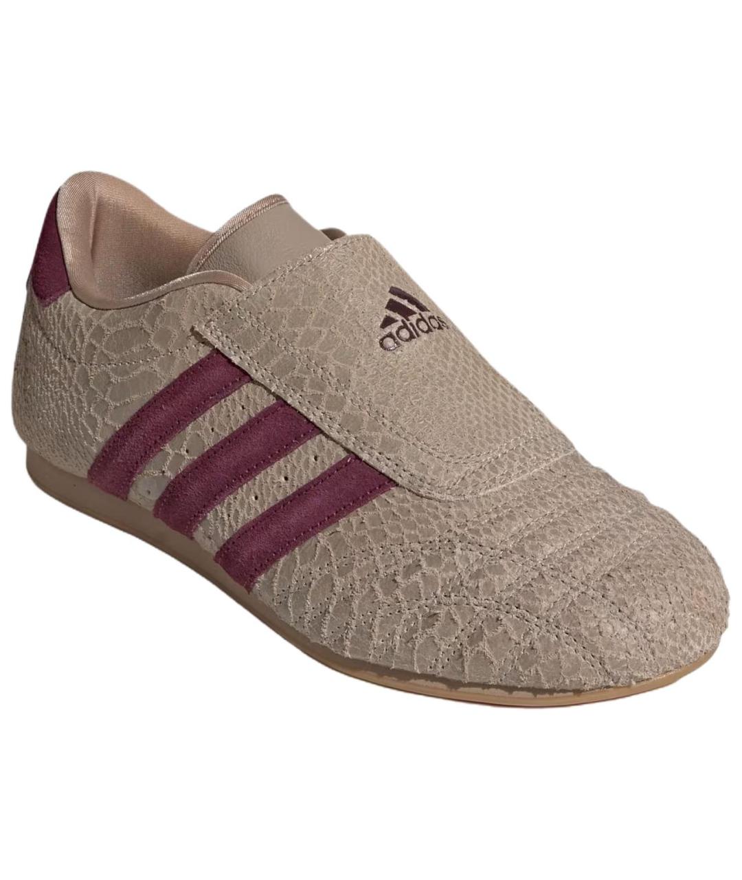 ADIDAS Хаки кожаные кроссовки, фото 3