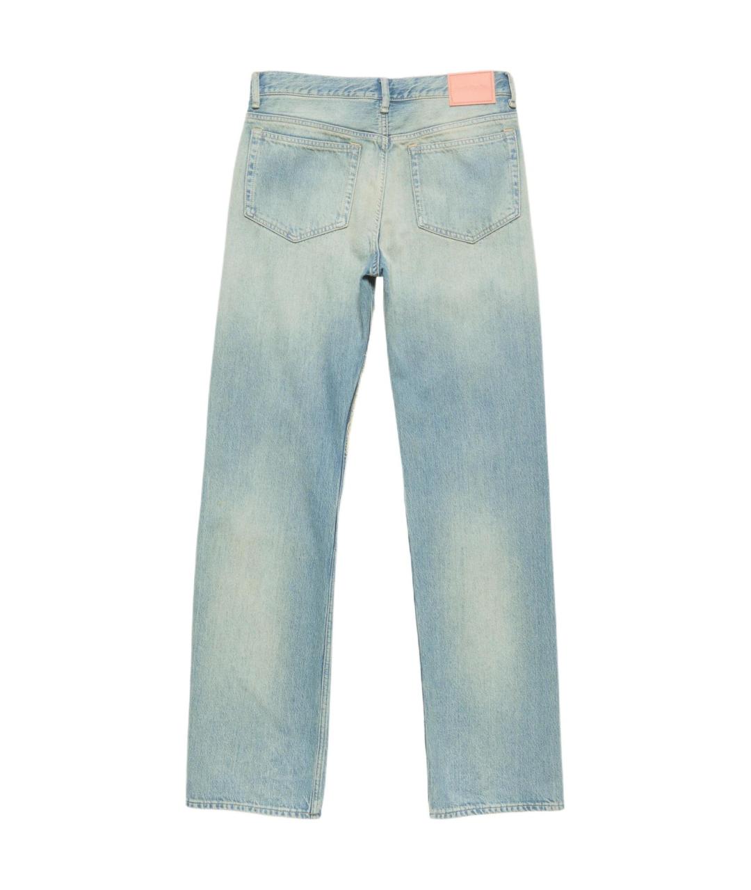 ACNE STUDIOS Голубые прямые джинсы, фото 2