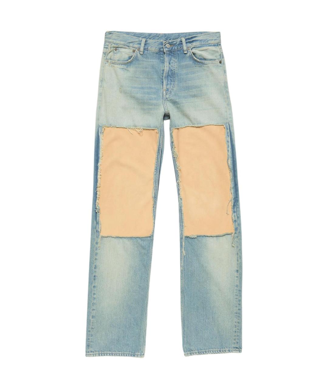 ACNE STUDIOS Голубые прямые джинсы, фото 1