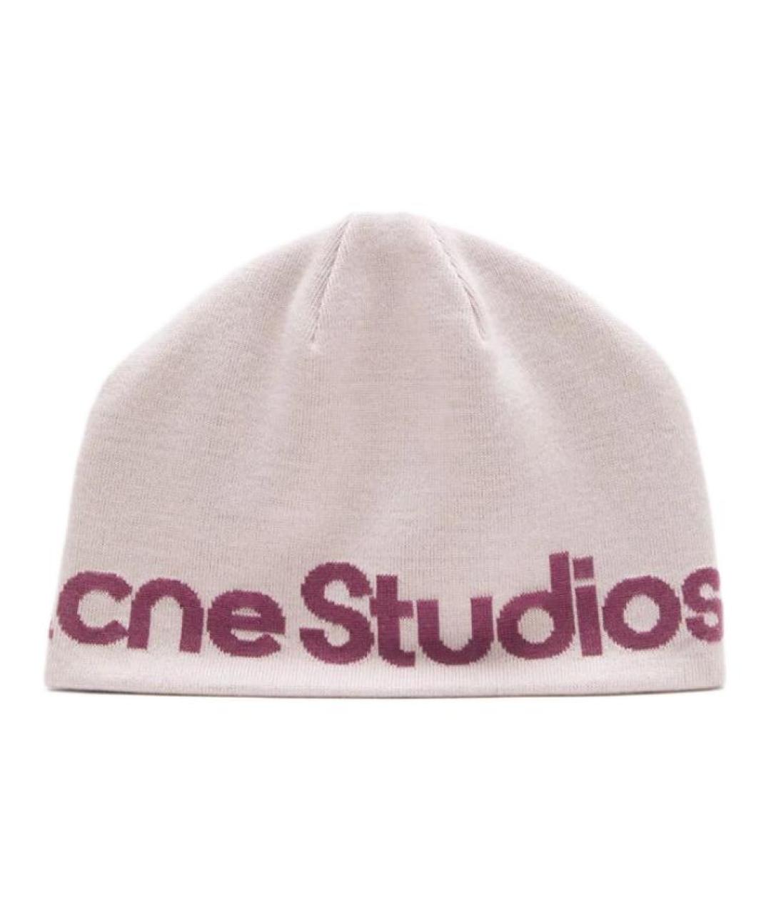 ACNE STUDIOS Розовая шапка, фото 1