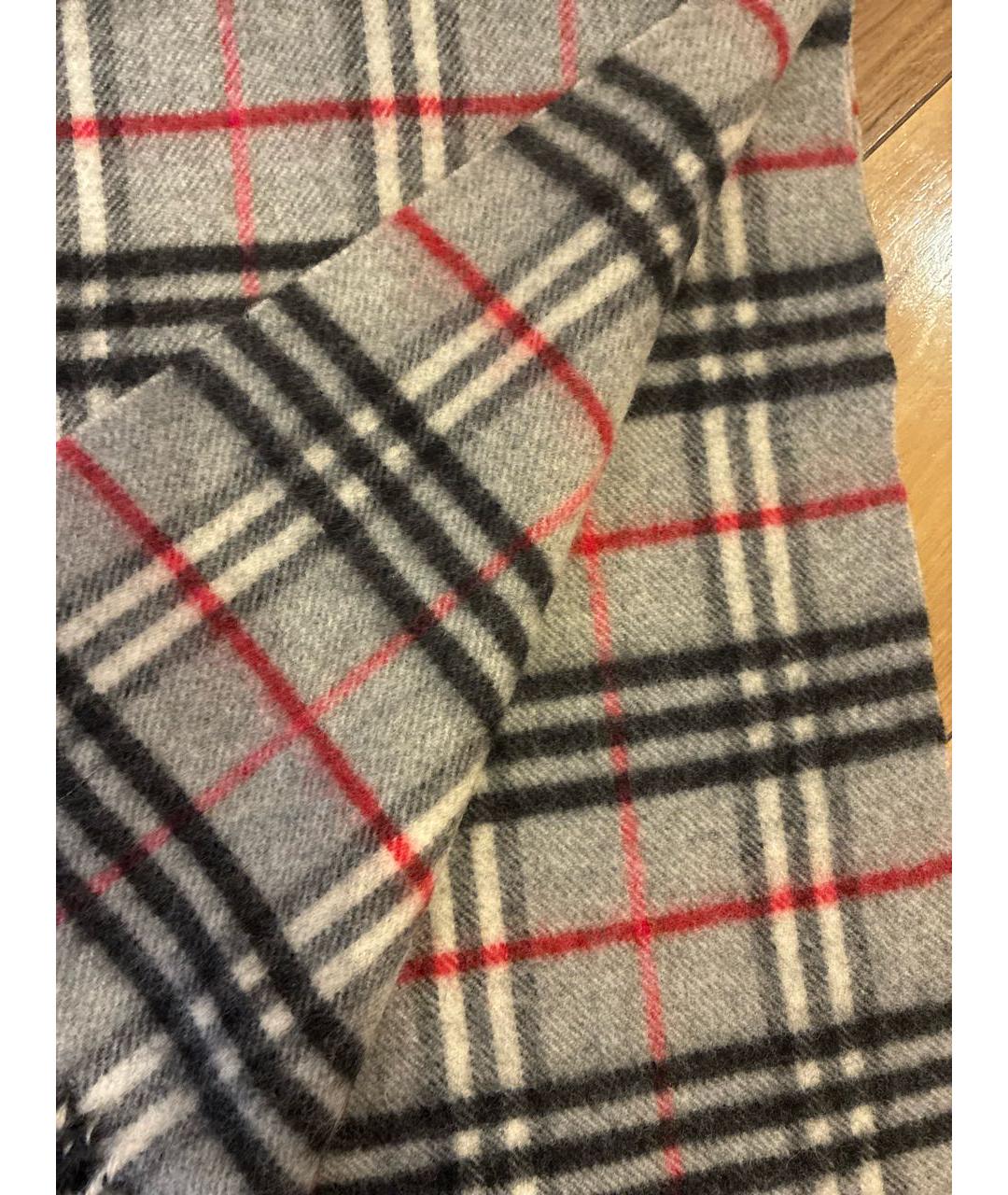 BURBERRY Бежевый шерстяной шарф, фото 3